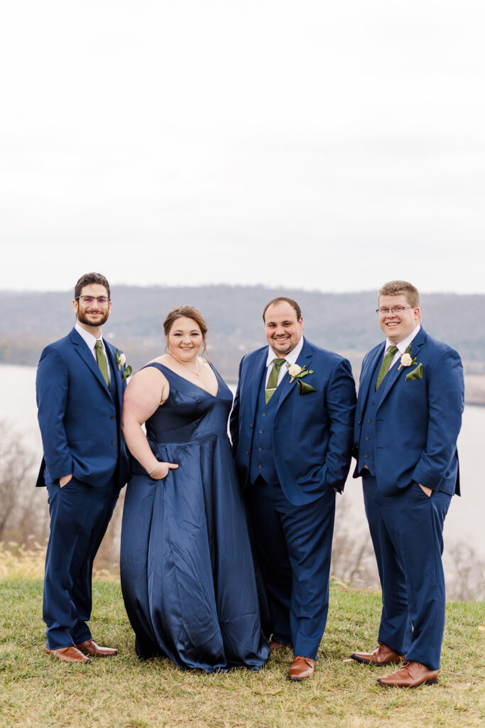 Photo of groom and his wedding party