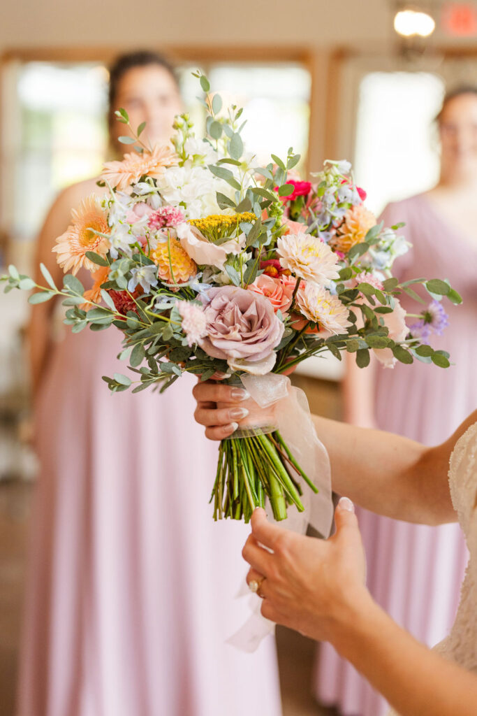 bright flower bouquet from the marmalade lily