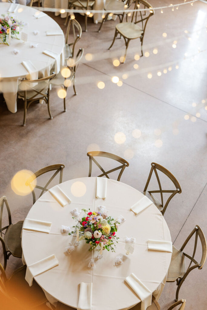 Photo of table setting at the marmalade lily