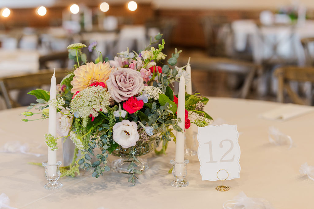 Photo of floral centerpiece at the marmalade lily