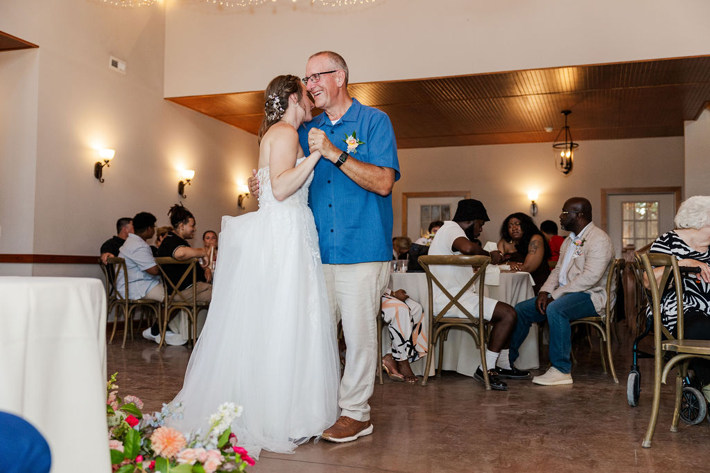 Bride dad's dance at reception at the marmalade lily 