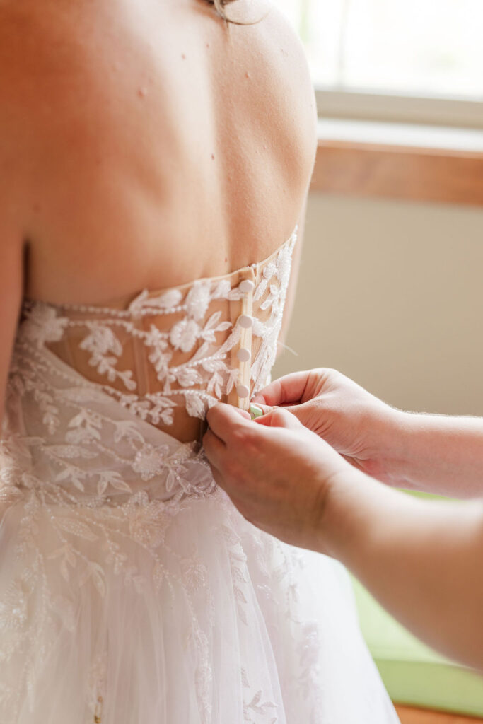 Bride getting ready photos from wedding at the marmalade lily